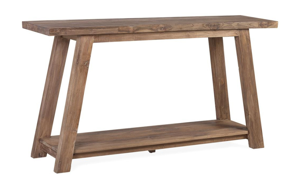 Consola de madera marrón 150x4x80cm