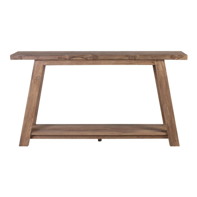 Consola de madera marrón 150x4x80cm