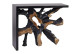 Black Wooden Console 100x30x80cm
