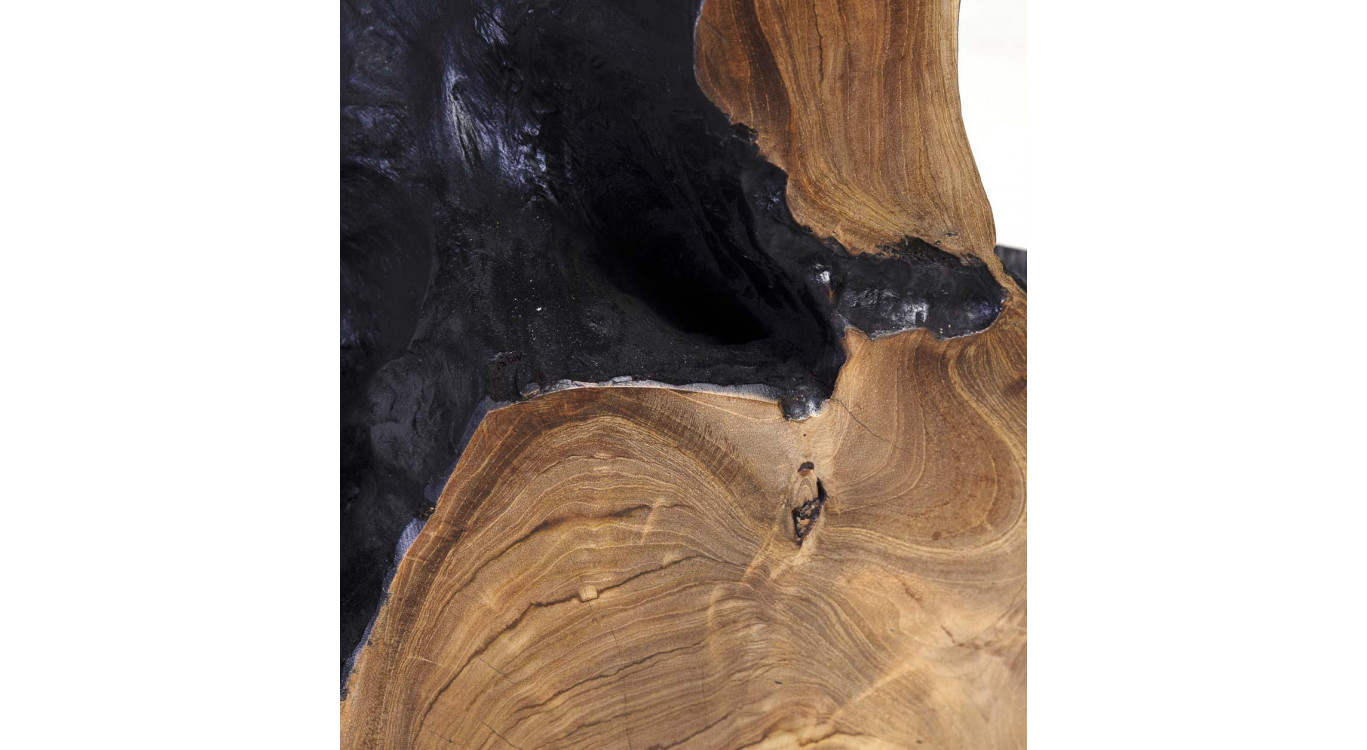 Konsole Holz Schwarz 100x30x80cm