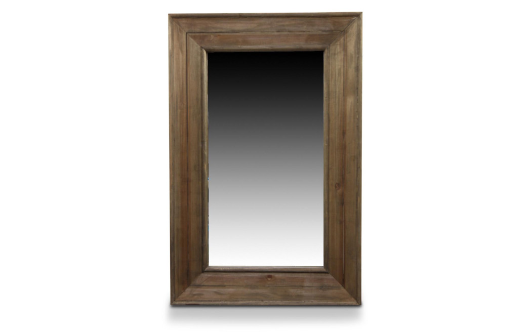 Miroir Ancien Rectangulaire Vertical Bois 64.5x5.5x99cm