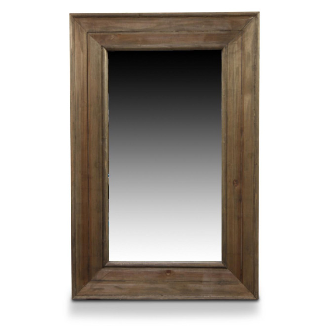 Miroir Ancien Rectangulaire Vertical Bois 64.5x5.5x99cm