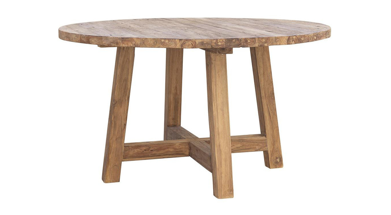 Esstisch Holz Braun 140x140x80cm