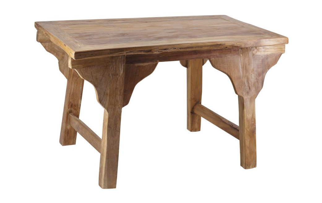 Mesa baja de madera marrón 85x50x52cm