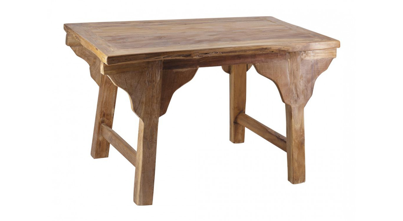 Niedriger Holztisch Braun 85x50x52cm