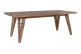 Table à Manger Bois Fer Marron 220x100x78cm