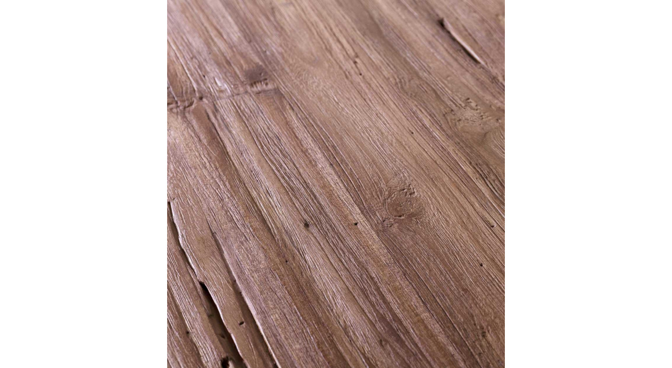 Esstisch Holz Eisen Braun 220x100x78cm