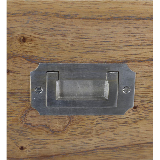 Konsole mit 2 Schubladen Holz Bronze Braun 80x27x80cm