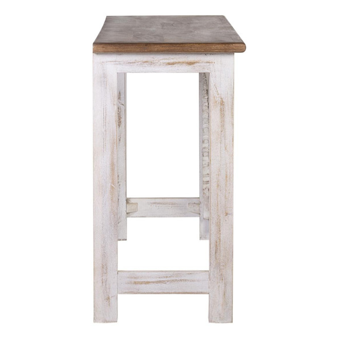 Konsole Holz Weiß 150x40x75cm