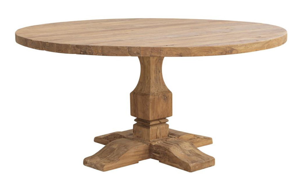 Table à Manger Bois Marron 160x160x78cm