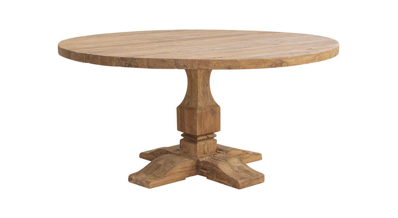 Esstisch Holz Braun 160x160x78cm