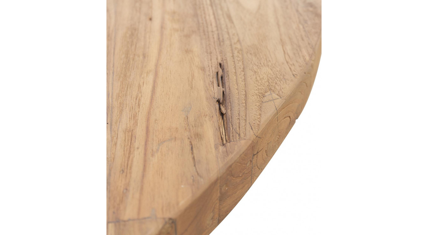 Tavolo da pranzo in legno marrone 160x160x78cm