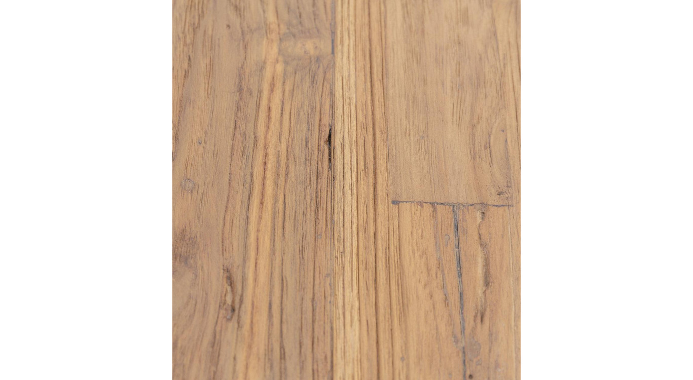 Mesa de comedor de madera marrón 160x160x78cm