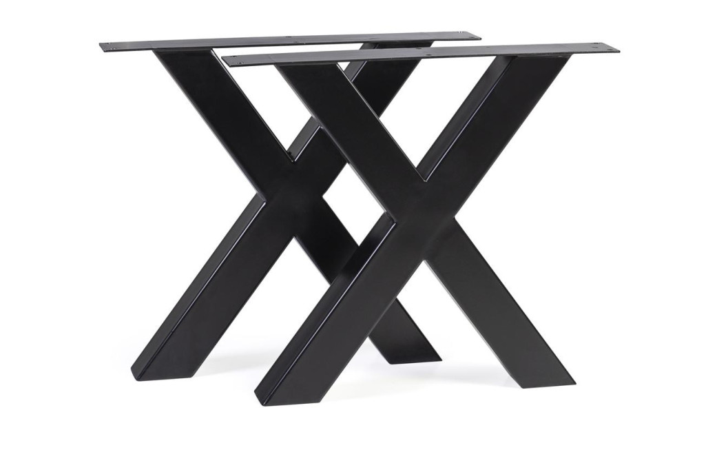 Pied de Table à Manger Fer Noir 78x11x70cm