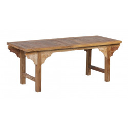 Niedriger Holztisch Braun 130x50x50cm