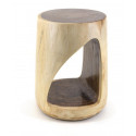 Consola de madera marrón 30x30x45cm