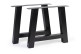 Black Iron Dining Table Leg 78x11x70cm