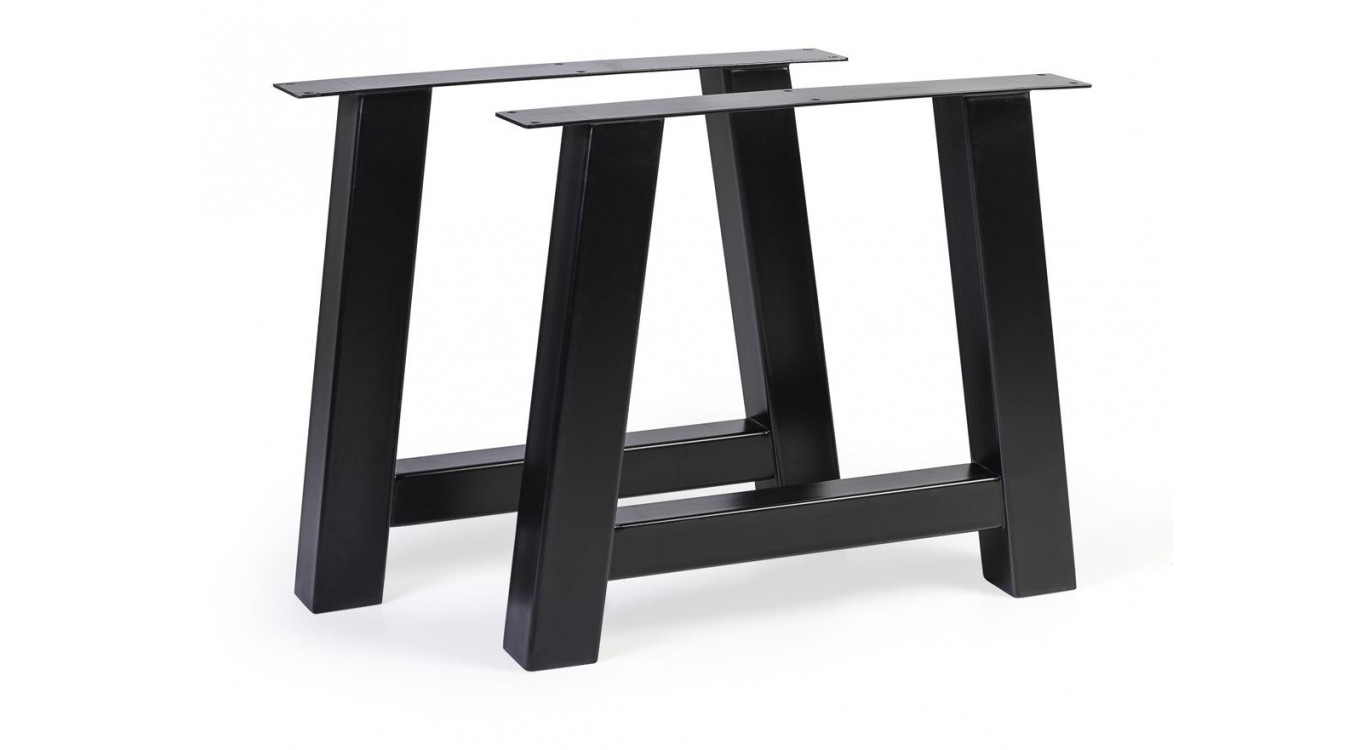 Esstischbein Eisen Schwarz 78x11x70cm