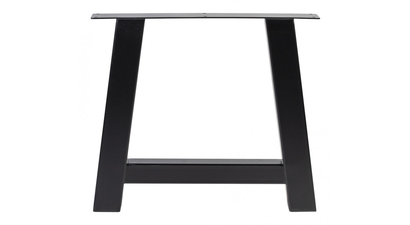 Pied de Table à Manger Fer Noir 78x11x70cm