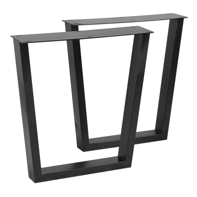 Esstischbein Eisen Schwarz 78x11x70cm