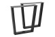 Black Iron Dining Table Leg 78x11x70cm