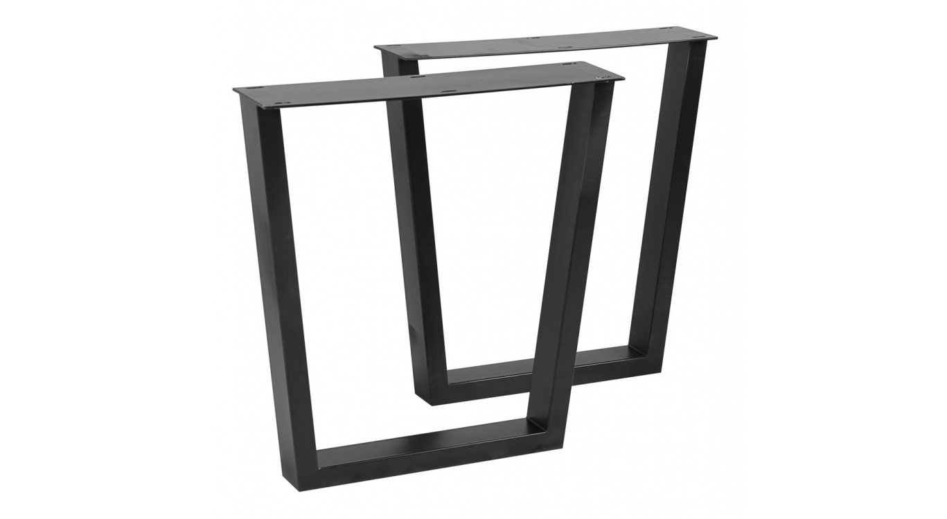 Pied de Table à Manger Fer Noir 78x11x70cm