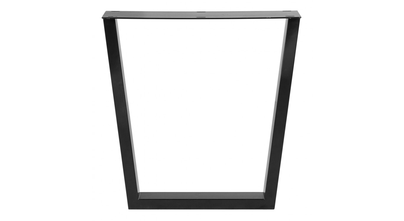 Gamba del tavolo da pranzo in ferro nero 78x11x70cm