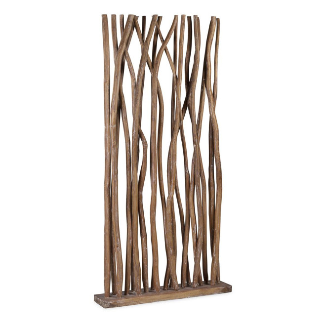 Paravento pieghevole in legno marrone 90x20x180cm