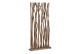 Paravent Holz Braun 90x20x180cm