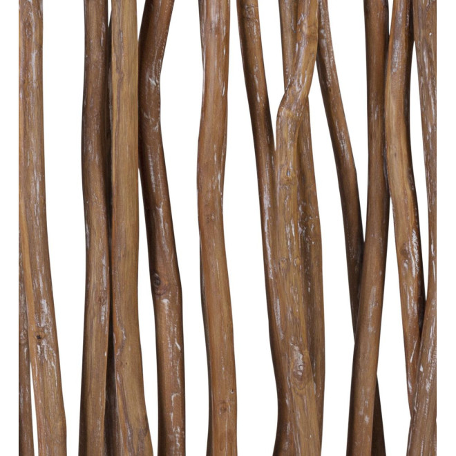 Paravent Holz Braun 90x20x180cm