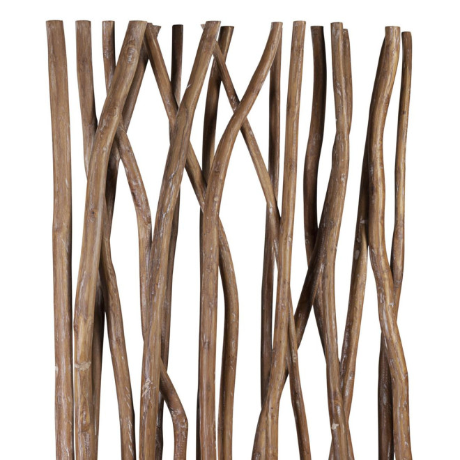 Paravento pieghevole in legno marrone 90x20x180cm