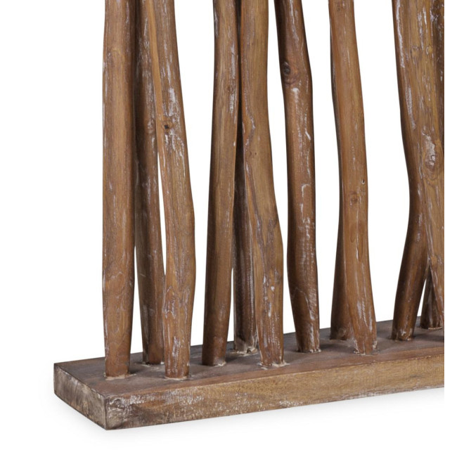 Paravento pieghevole in legno marrone 90x20x180cm