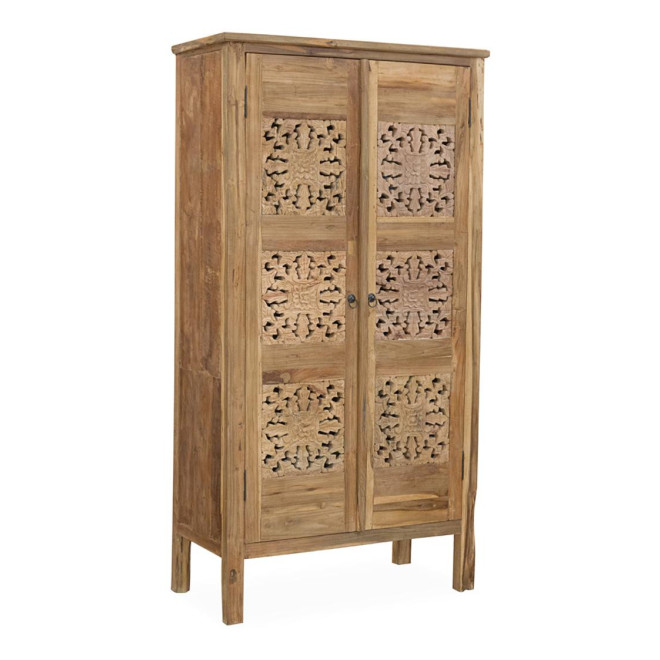Armario de madera marrón 95x47x180cm