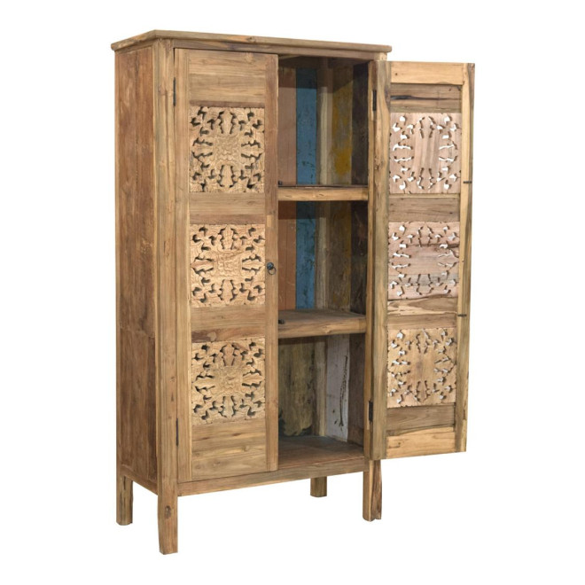 Armario de madera marrón 95x47x180cm