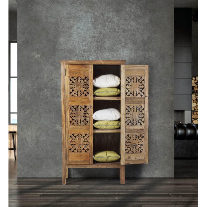 Armoire Bois Marron 95x47x180cm