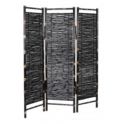 Paravent Bois Noir 170x4x150cm
