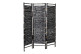 Paravento in legno nero 170x4x150cm