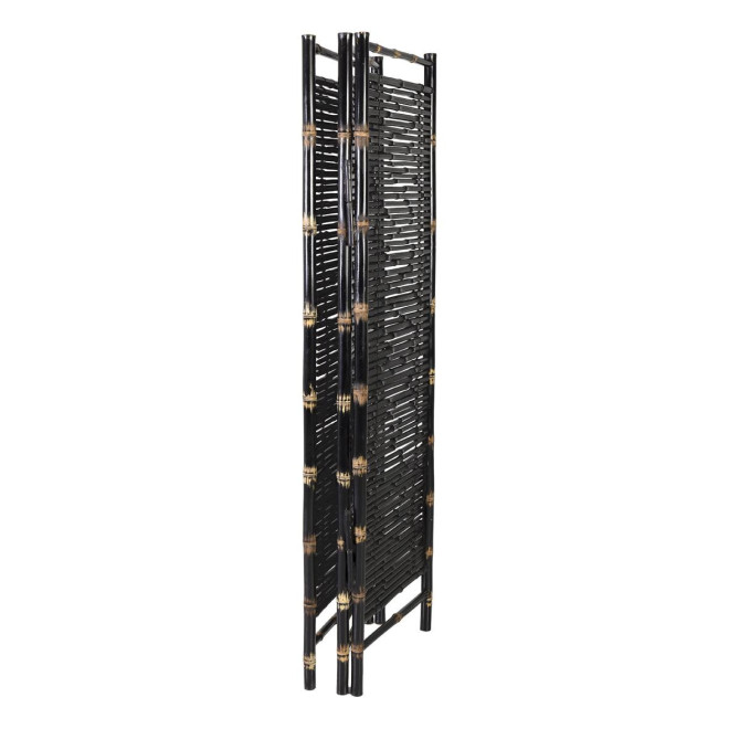 Paravent Holz Schwarz 170x4x150cm