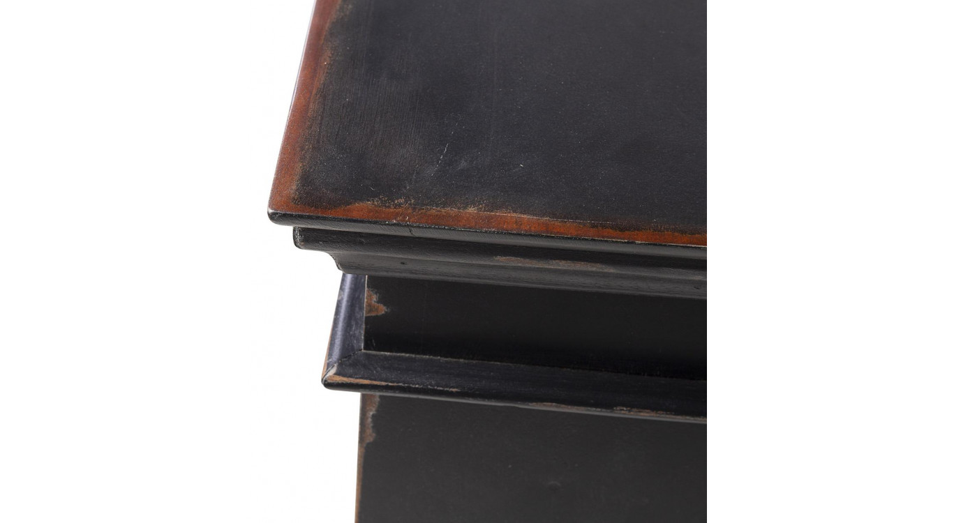 Sideboard Holz Aluminium Schwarz 168x45x85cm