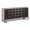Wood and iron sideboard 183x45x85cm
