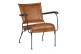 Sillón Peau Fer Madera Marrón 68x76x75cm
