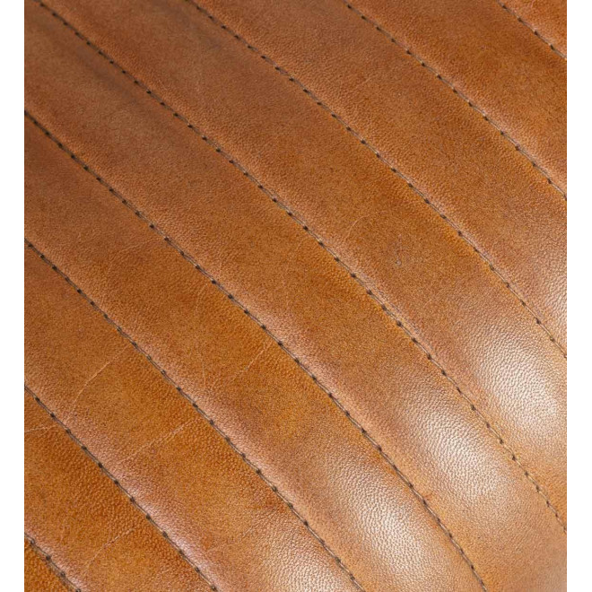 Sessel Haut Eisen Holz Braun 68x76x75cm