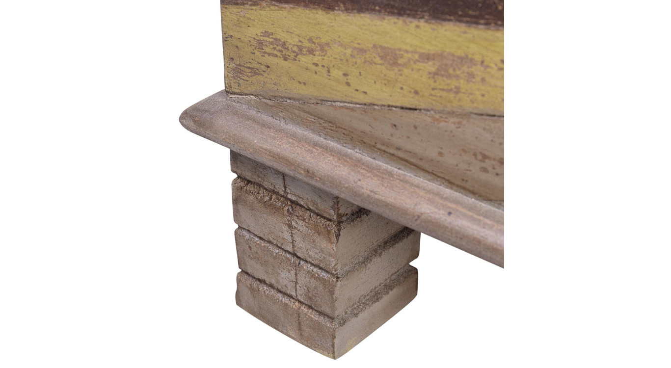Coffre Bois Marron 117x40x45cm