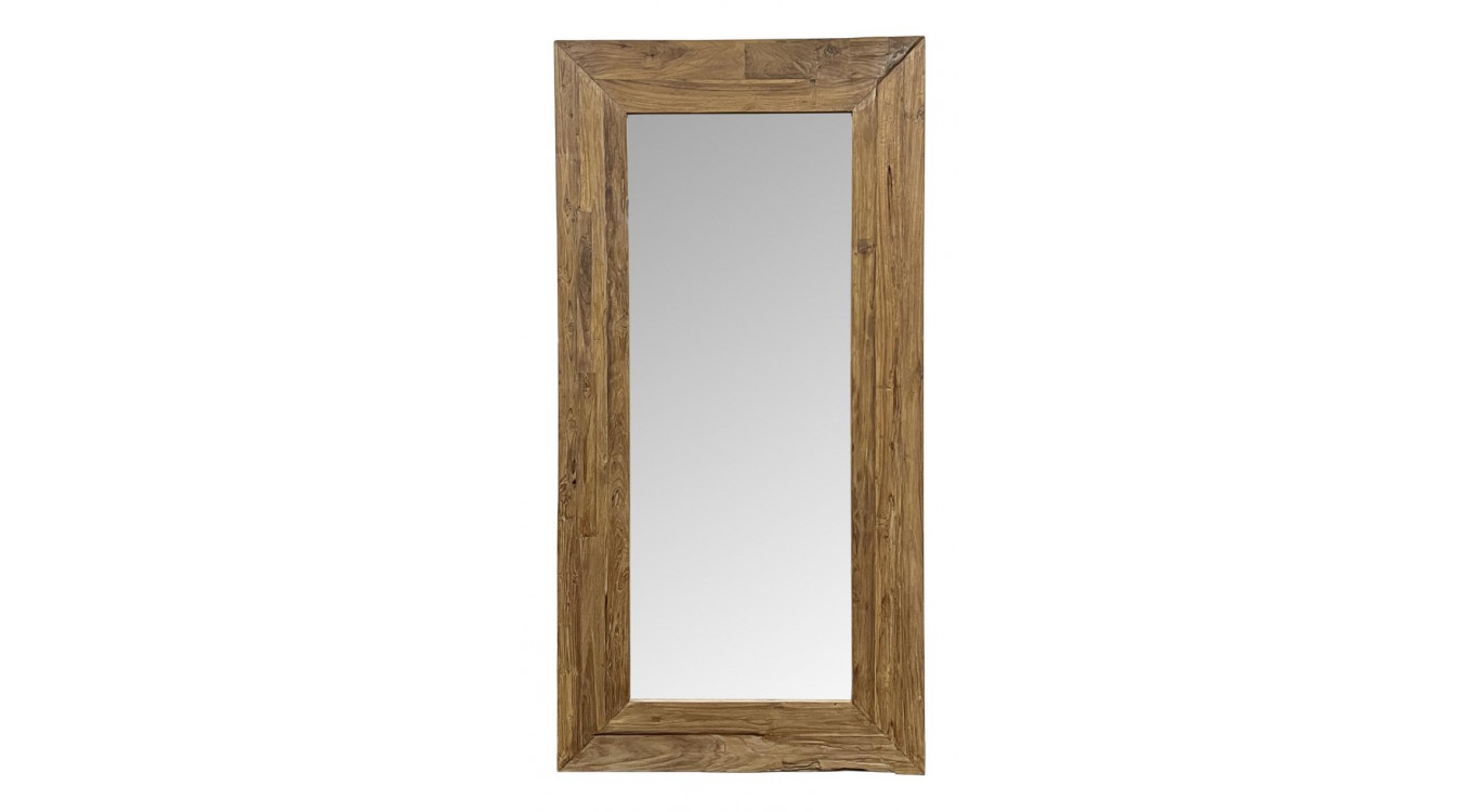 Grand Miroir Bois Marron 100x3x200cm