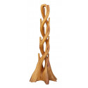 Escultura de madera marrón 80x60x194cm