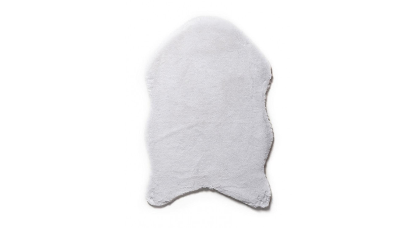 Tapis Polyester Blanc 60x90cm