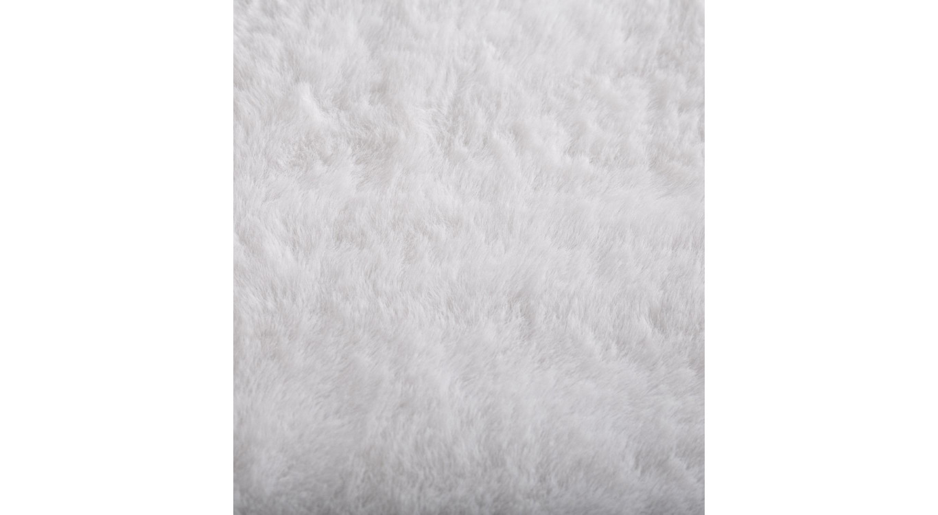 Tapis Polyester Blanc 60x90cm