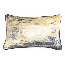 Coussin Coton Viscose Or 30x50cm