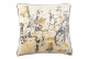 Cuscino in cotone e viscosa color oro 45x45 cm