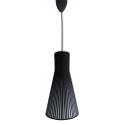 Plastic Chandelier Black Fabric 20x20x38cm